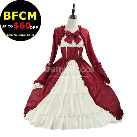 【In Stock】Halloween Cosplay Vintage Palace Lolita Sweet Princess Dress Stage Performance