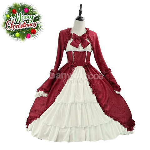 【In Stock】Halloween Cosplay Vintage Palace Lolita Sweet Princess Dress Stage Performance
