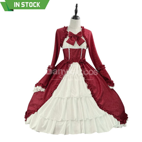 【In Stock】Halloween Cosplay Vintage Palace Lolita Sweet Princess Dress Stage Performance