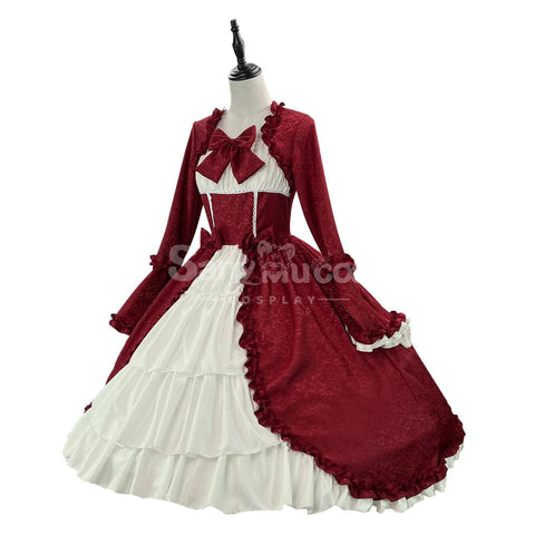 【In Stock】Halloween Cosplay Vintage Palace Lolita Sweet Princess Dress Stage Performance