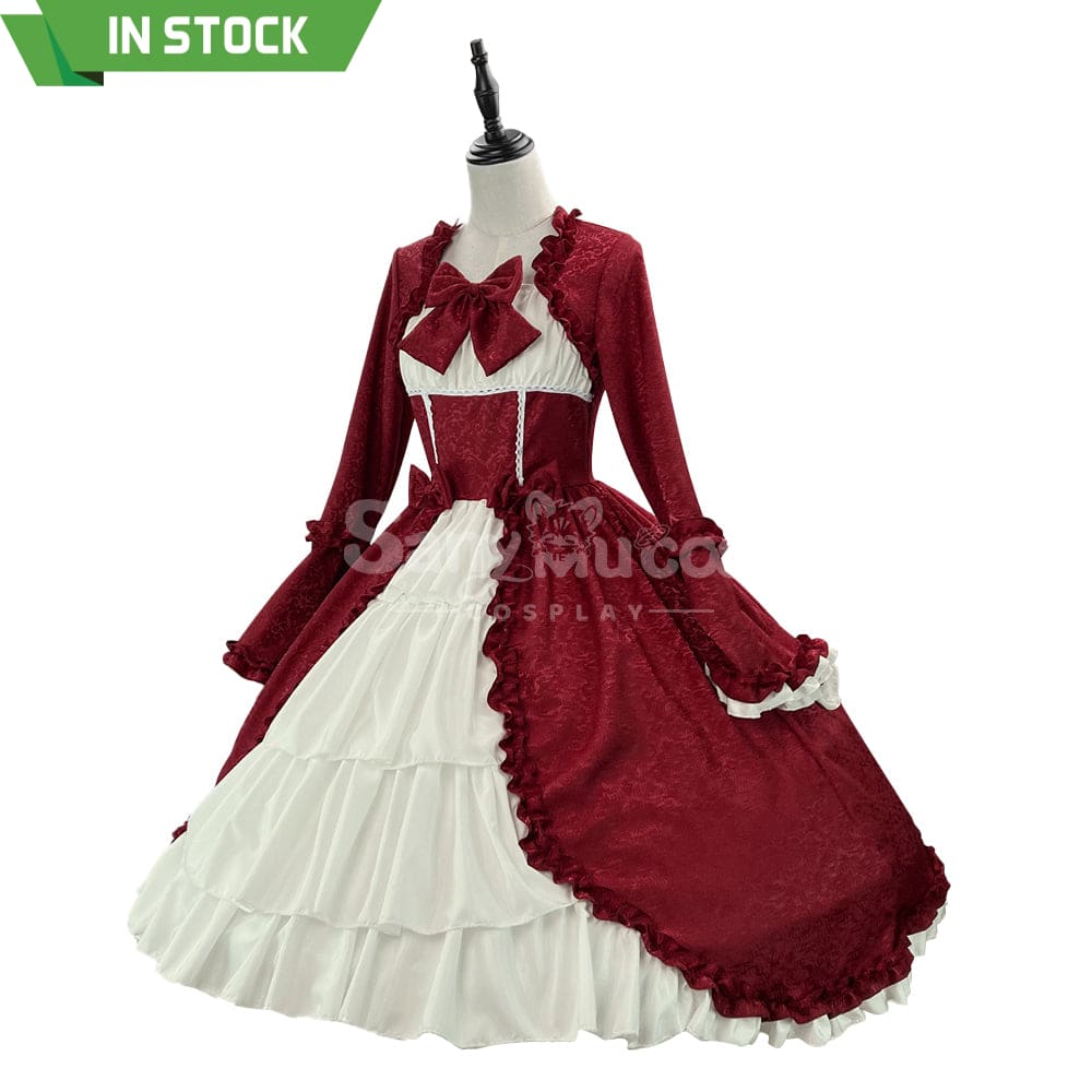 【In Stock】Halloween Cosplay Vintage Palace Lolita Sweet Princess Dress Stage Performance