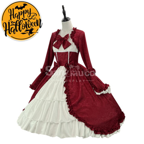 【In Stock】Halloween Cosplay Vintage Palace Lolita Sweet Princess Dress Stage Performance