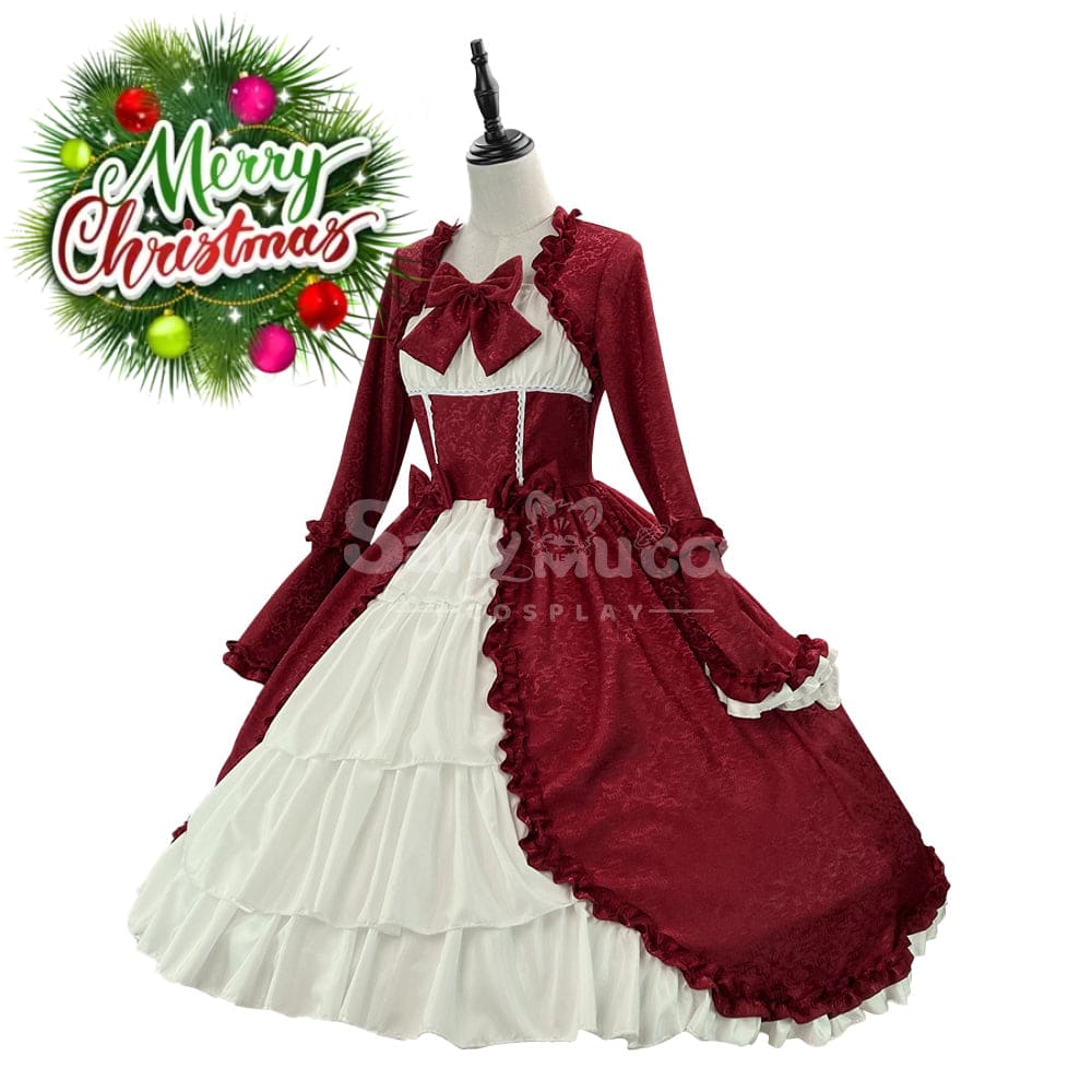 【In Stock】Halloween Cosplay Vintage Palace Lolita Sweet Princess Dress Stage Performance