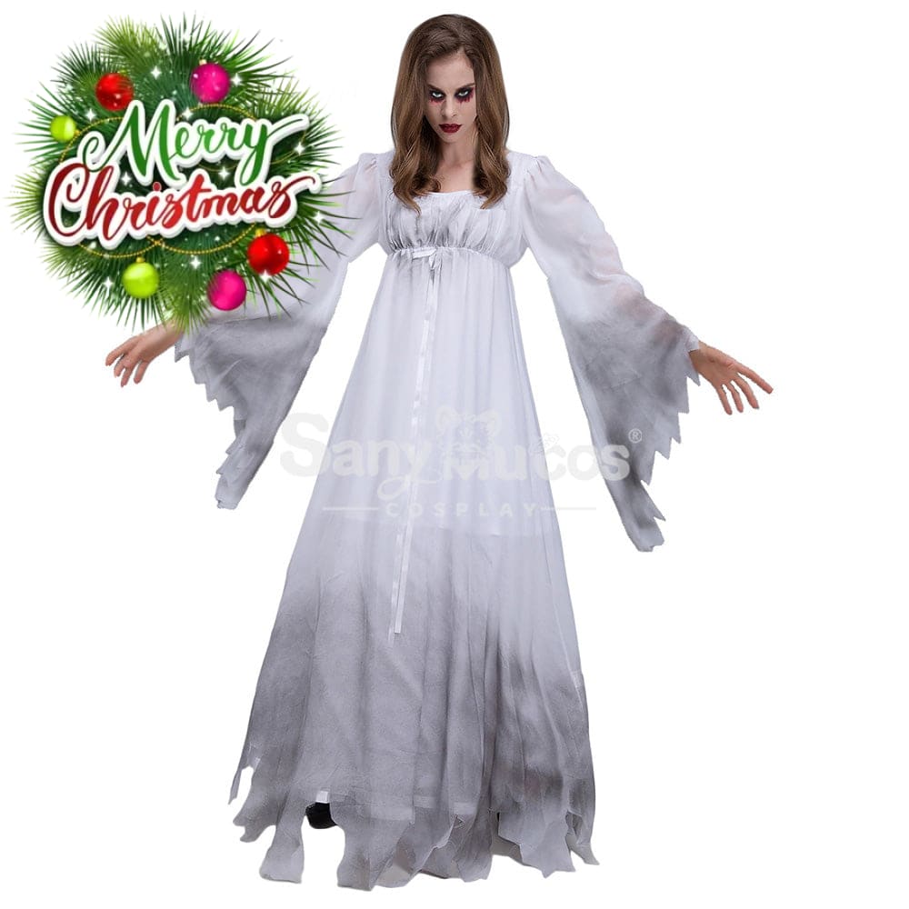 【In Stock】Halloween Cosplay White Ghost Costume Costumes