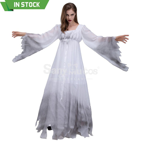 【In Stock】Halloween Cosplay White Ghost Costume Costumes