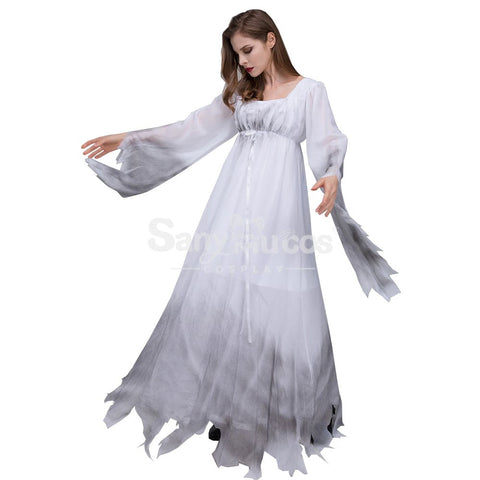 【In Stock】Halloween Cosplay White Ghost Costume Costumes