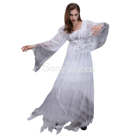 【In Stock】Halloween Cosplay White Ghost Costume Costumes