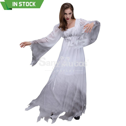 【In Stock】Halloween Cosplay White Ghost Costume Costumes