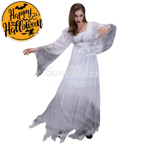 【In Stock】Halloween Cosplay White Ghost Costume Costumes
