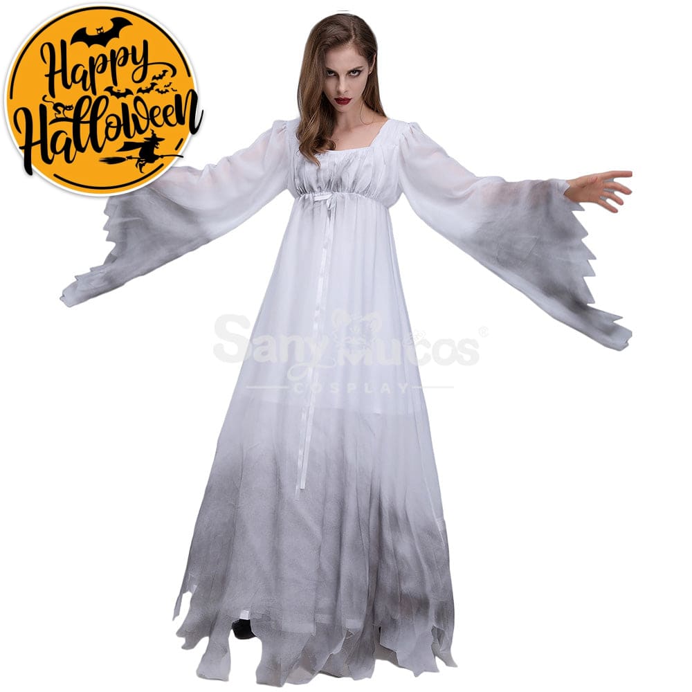 【In Stock】Halloween Cosplay White Ghost Costume Costumes