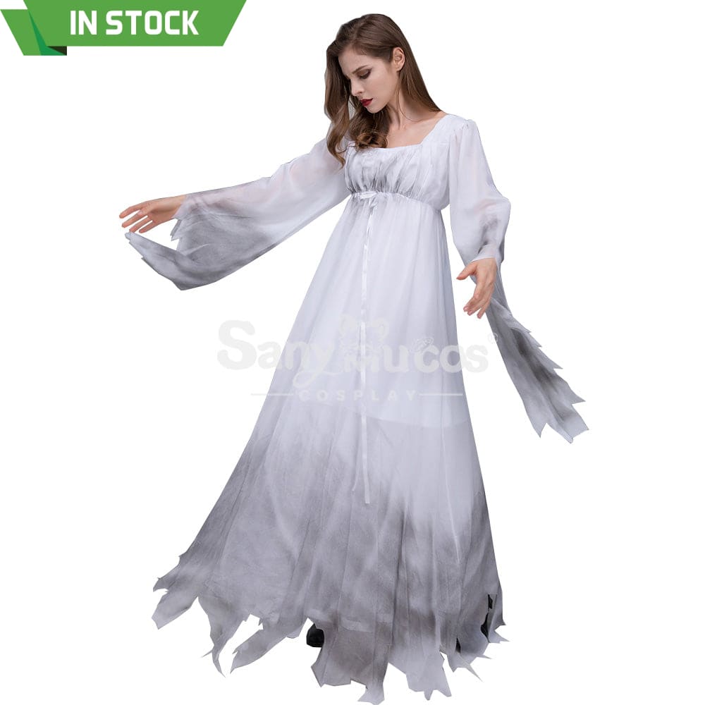 【In Stock】Halloween Cosplay White Ghost Costume Costumes