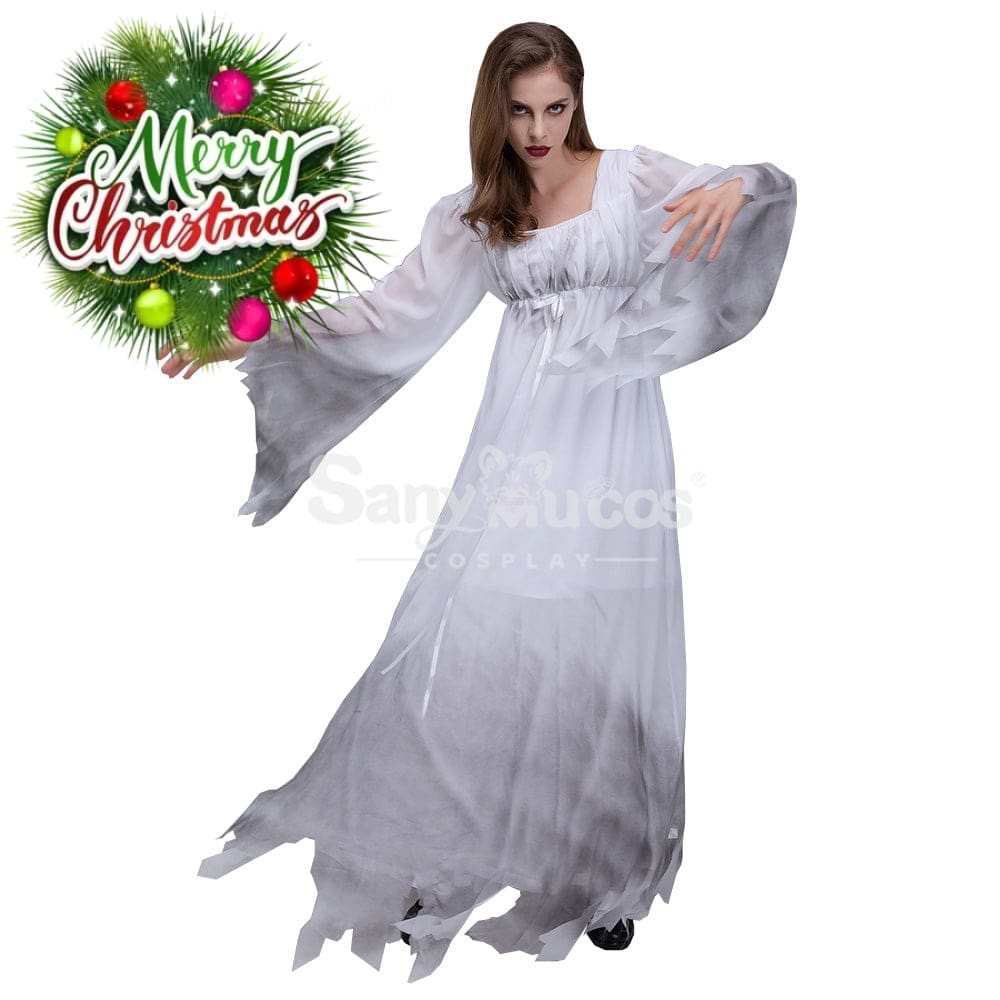 【In Stock】Halloween Cosplay White Ghost Costume Costumes