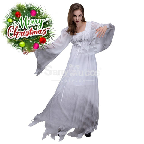 【In Stock】Halloween Cosplay White Ghost Costume Costumes