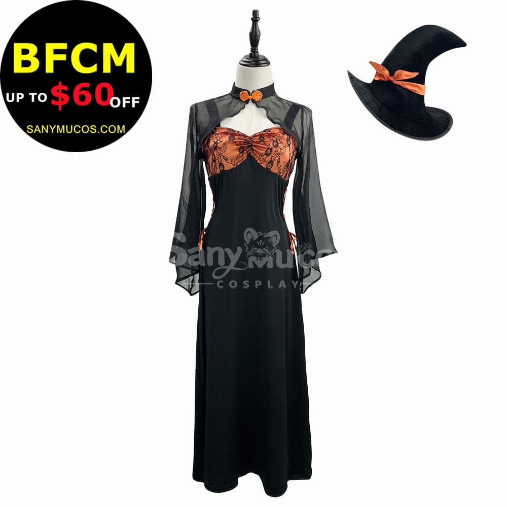 【In Stock】Halloween Cosplay Witch Chinese Style Stage Performance Costume Costumes