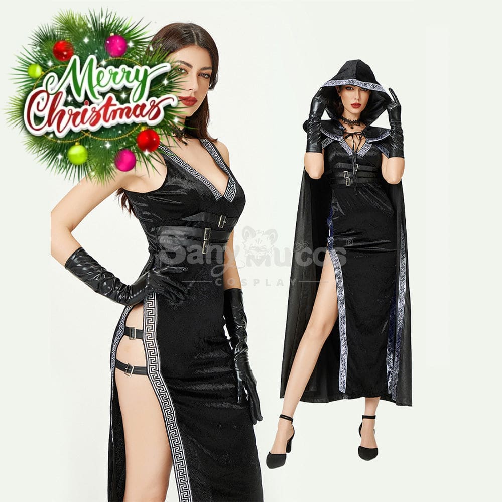 【In Stock】Halloween Cosplay Witch Gothic Style Sexy Dress Stage Performance Costume Costumes