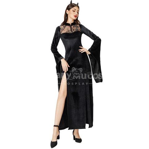 【In Stock】Halloween Cosplay Witch Lace Dress Stage Performance Costume Costumes