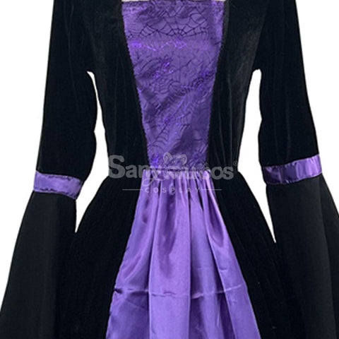 【In Stock】Halloween Cosplay Witch Long Dress Stage Performance Costume Costumes