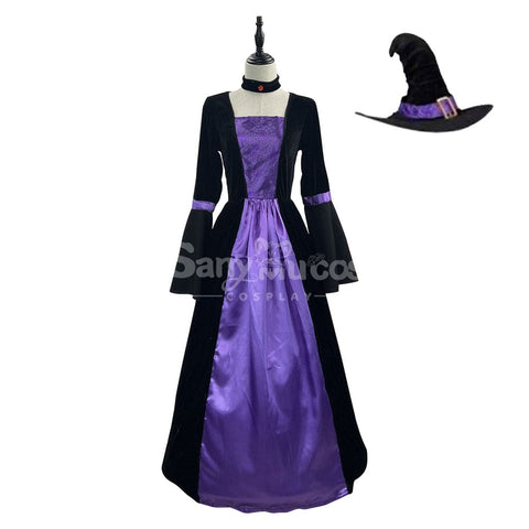 【In Stock】Halloween Cosplay Witch Long Dress Stage Performance Costume Costumes