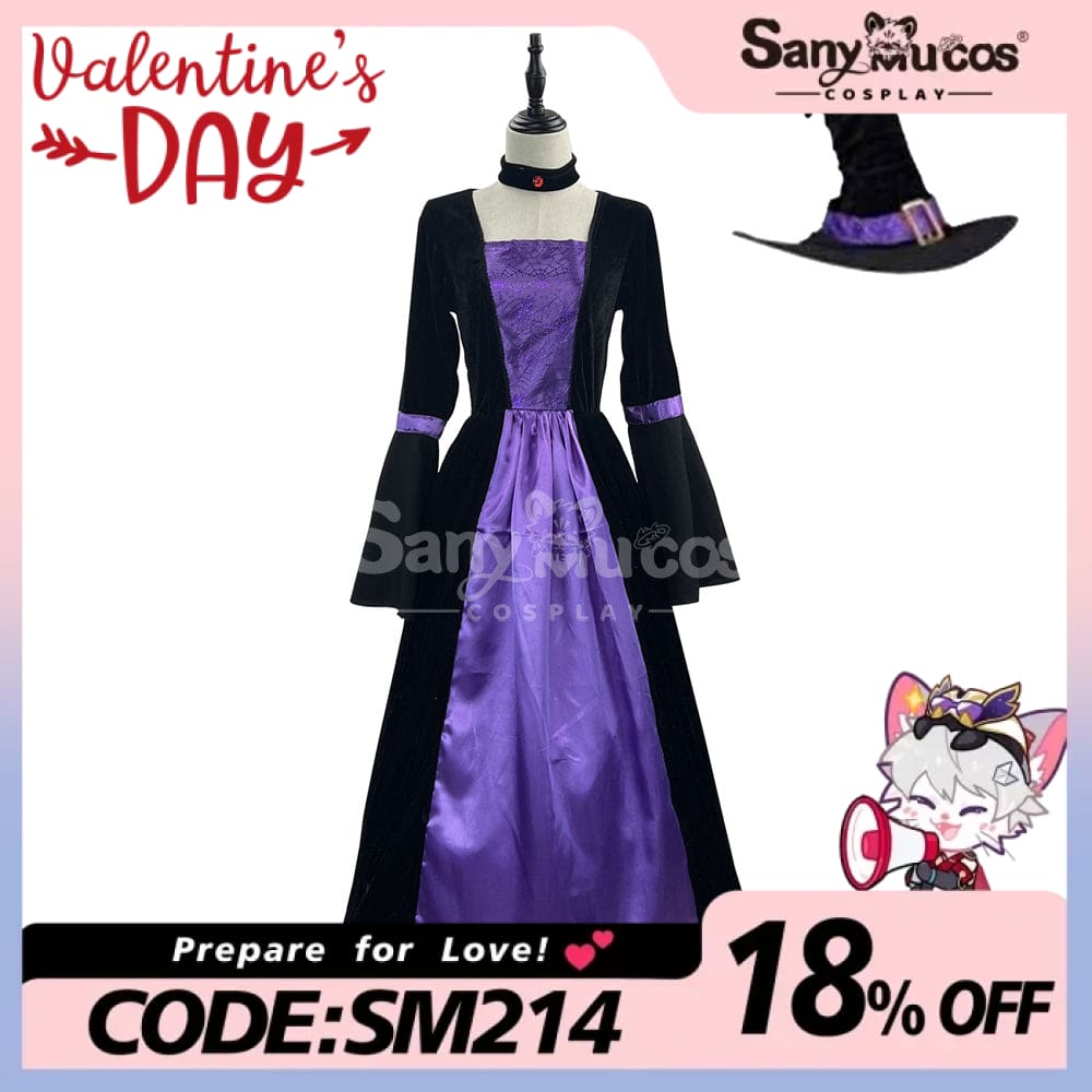 【In Stock】Halloween Cosplay Witch Long Dress Stage Performance Costume Costumes