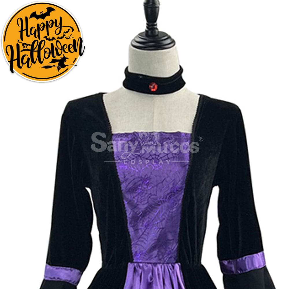 【In Stock】Halloween Cosplay Witch Long Dress Stage Performance Costume Costumes