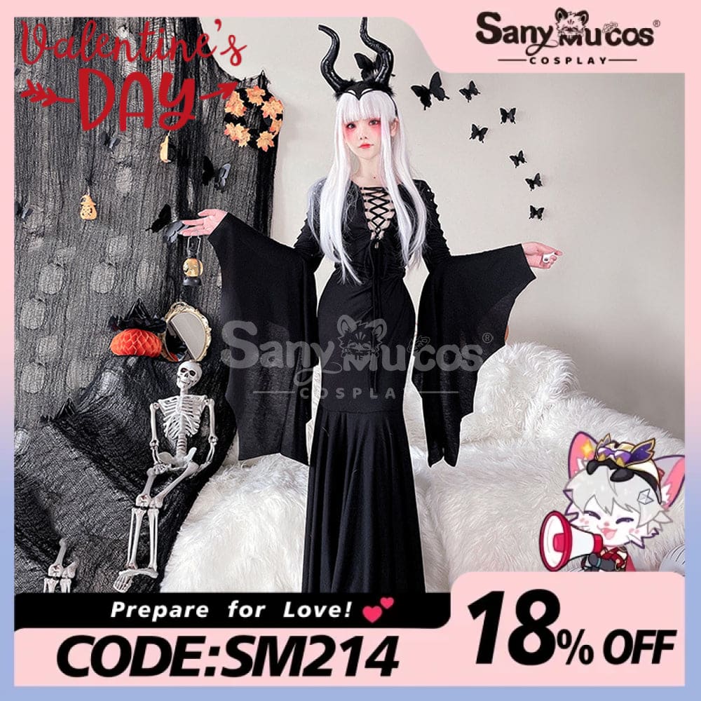 【In Stock】Halloween Cosplay Witch Long Sleeve Dress Stage Performance Costume Costumes