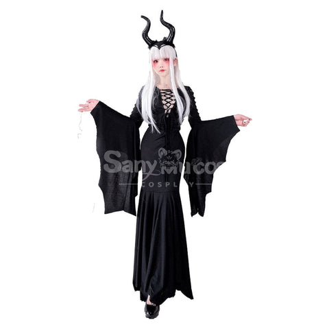 【In Stock】Halloween Cosplay Witch Long Sleeve Dress Stage Performance Costume Costumes