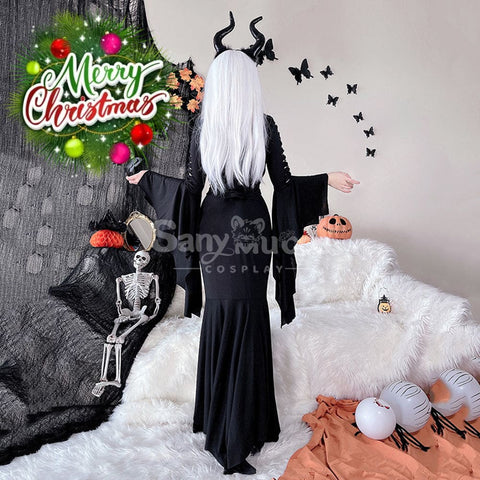 【In Stock】Halloween Cosplay Witch Long Sleeve Dress Stage Performance Costume Costumes