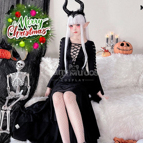 【In Stock】Halloween Cosplay Witch Long Sleeve Dress Stage Performance Costume Costumes