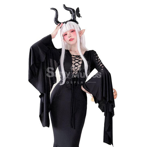 【In Stock】Halloween Cosplay Witch Long Sleeve Dress Stage Performance Costume Costumes