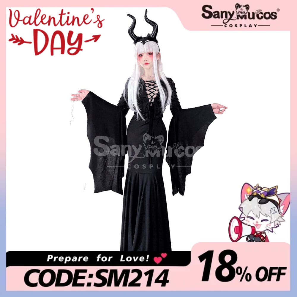 【In Stock】Halloween Cosplay Witch Long Sleeve Dress Stage Performance Costume Costumes