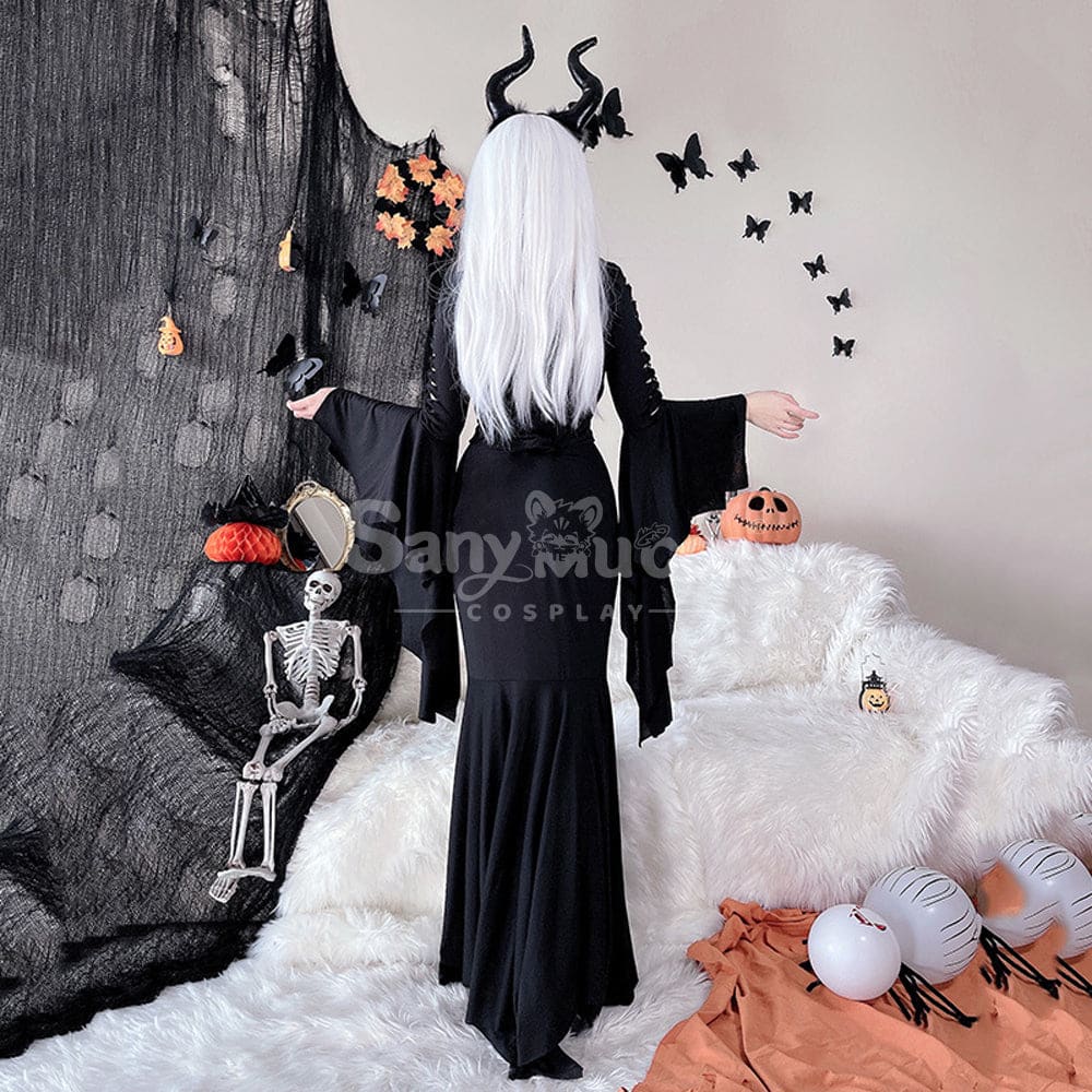 【In Stock】Halloween Cosplay Witch Long Sleeve Dress Stage Performance Costume Costumes