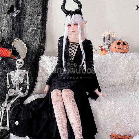 【In Stock】Halloween Cosplay Witch Long Sleeve Dress Stage Performance Costume Costumes