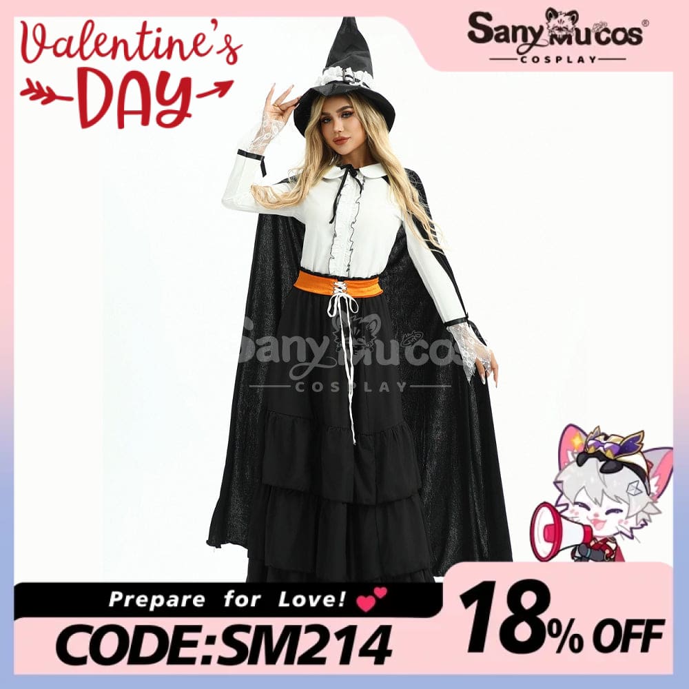 【In Stock】Halloween Cosplay Witch Magic Robe Stage Performance Costume Costumes