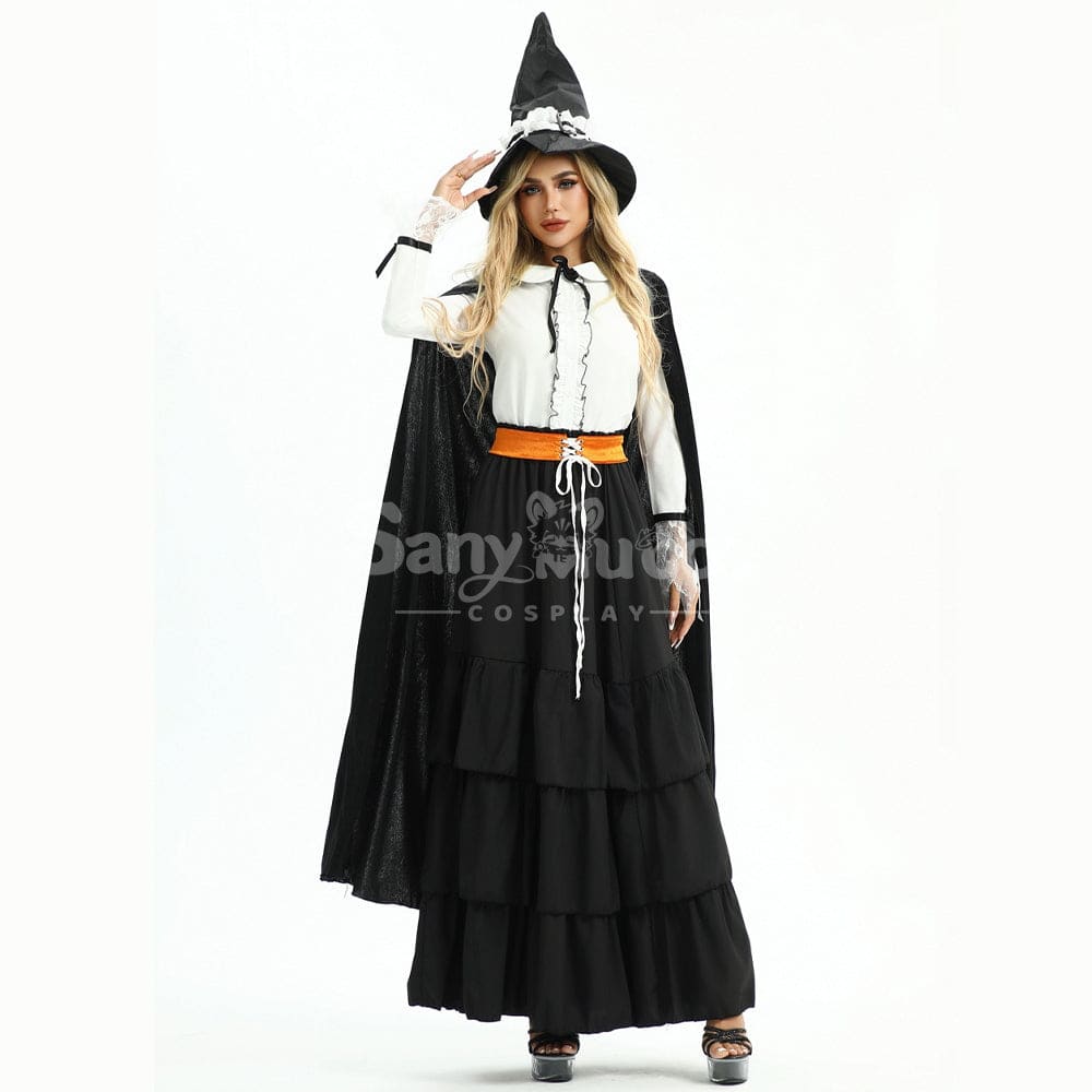 【In Stock】Halloween Cosplay Witch Magic Robe Stage Performance Costume Costumes