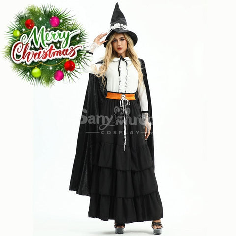 【In Stock】Halloween Cosplay Witch Magic Robe Stage Performance Costume Costumes