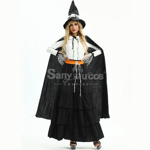 【In Stock】Halloween Cosplay Witch Magic Robe Stage Performance Costume Costumes