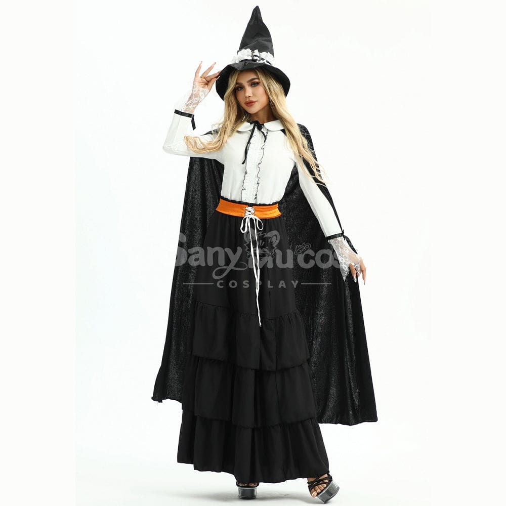 【In Stock】Halloween Cosplay Witch Magic Robe Stage Performance Costume Costumes