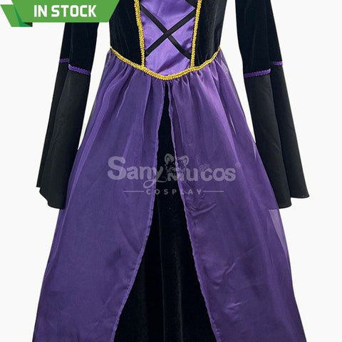 【In Stock】Halloween Cosplay Witch Purple Dress Stage Performance Costume Costumes
