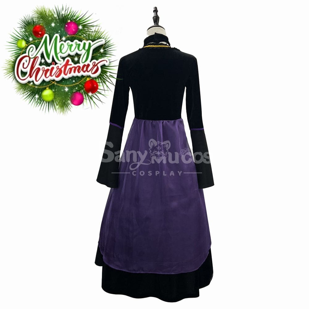 【In Stock】Halloween Cosplay Witch Purple Dress Stage Performance Costume Costumes