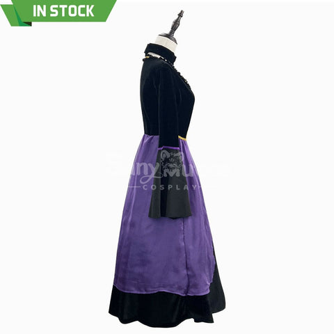 【In Stock】Halloween Cosplay Witch Purple Dress Stage Performance Costume Costumes