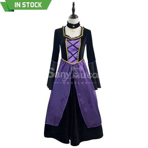 【In Stock】Halloween Cosplay Witch Purple Dress Stage Performance Costume Costumes