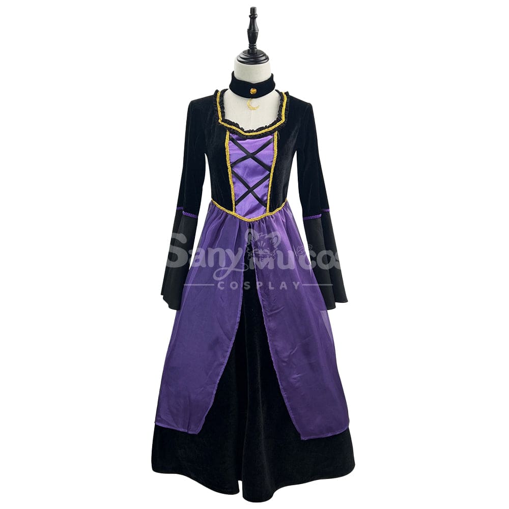 【In Stock】Halloween Cosplay Witch Purple Dress Stage Performance Costume Costumes