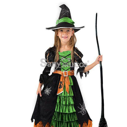 【In Stock】Halloween Cosplay Witches Costume Kid Size Costumes