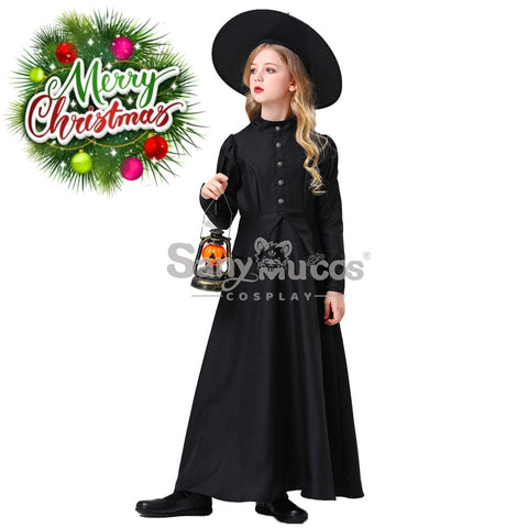 【In Stock】Halloween Cosplay Witches Long Dress Costume Kid Size Costumes