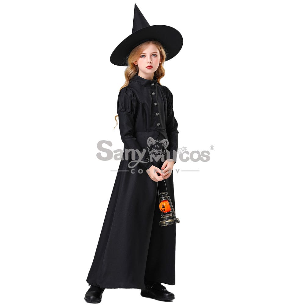 【In Stock】Halloween Cosplay Witches Long Dress Costume Kid Size Costumes