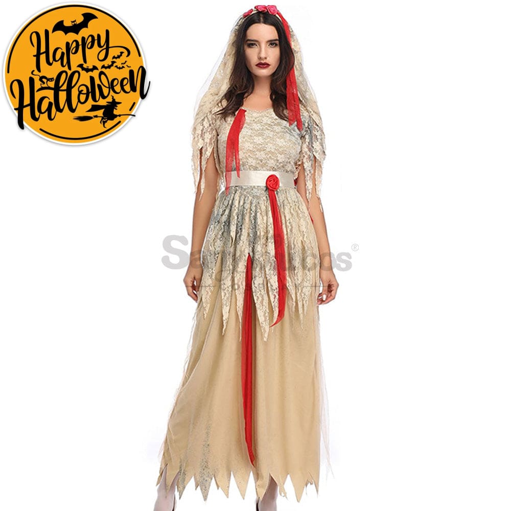 【In Stock】Halloween Cosplay Zombie Ghost Wife Costume Costumes