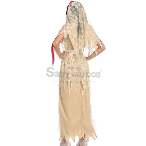 【In Stock】Halloween Cosplay Zombie Ghost Wife Costume Costumes