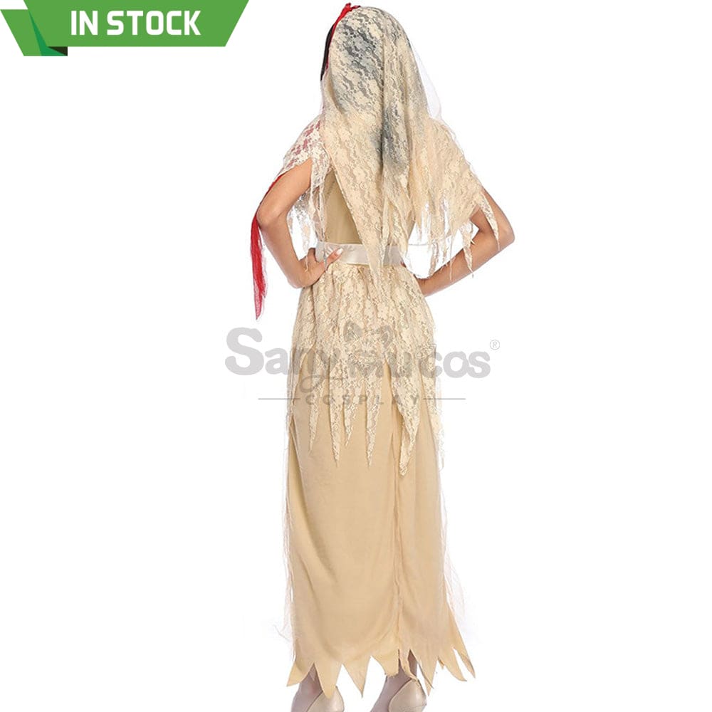 【In Stock】Halloween Cosplay Zombie Ghost Wife Costume Costumes