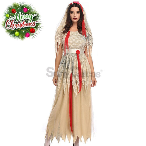 【In Stock】Halloween Cosplay Zombie Ghost Wife Costume Costumes