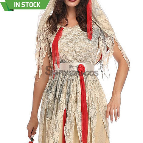 【In Stock】Halloween Cosplay Zombie Ghost Wife Costume Costumes